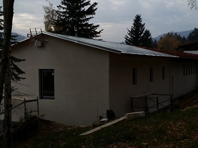 Stavba bungalovů Svor